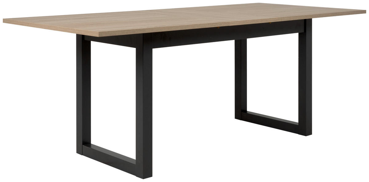 ESSTISCH Holzwerkstoff 160/90/75 cm  - Anthrazit/Sonoma Eiche, Natur, Holzwerkstoff (160/90/75cm) - MID.YOU