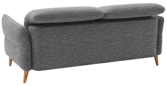 2-SITZER-SOFA in Webstoff Grau  - Eiche Bianco/Grau, Design, Holz/Textil (192-220/85-106/112cm) - Dieter Knoll