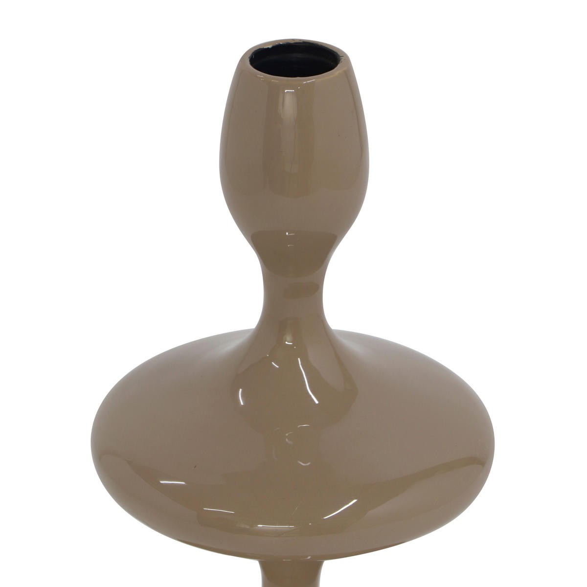 STABKERZENHALTER - Beige, Basics, Metall (11/19,5/11cm)