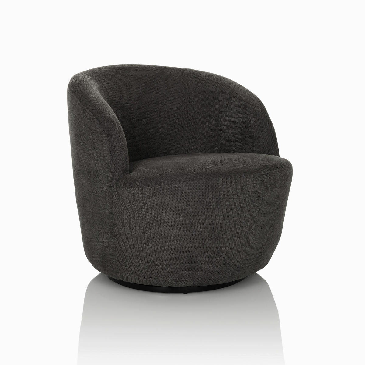 LOUNGEFÅTÖLJ  - grå, Modern, textil (65/70/77cm) - MID.YOU