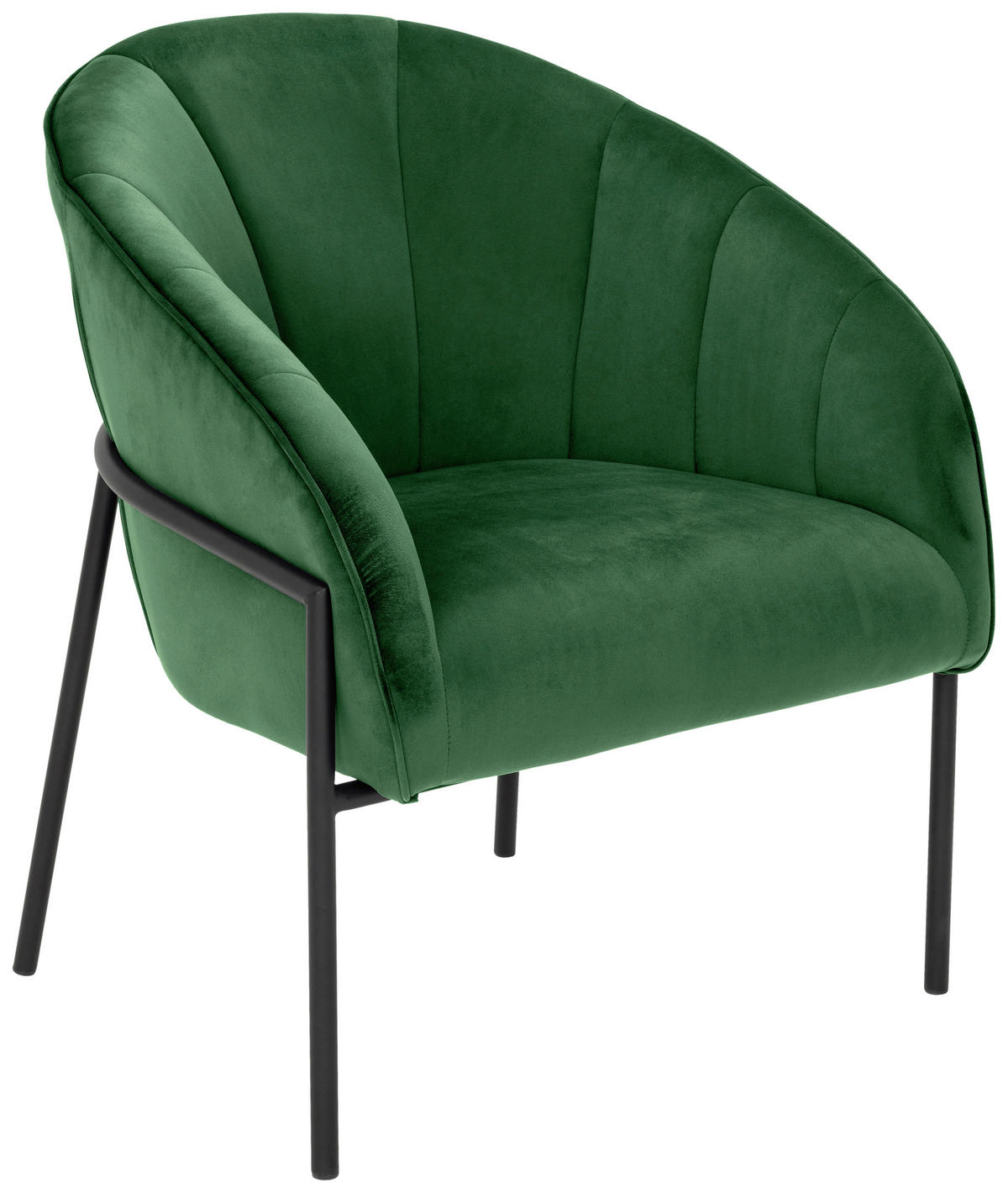 FOTOLIU in textil verde  - verde/negru, Design, metal/textil (71/84/69cm) - Livetastic