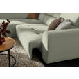 ECKSOFA in Chenille Creme 205/284 cm - Creme/Schwarz, Design, Kunststoff/Textil (205/284cm) - Xora