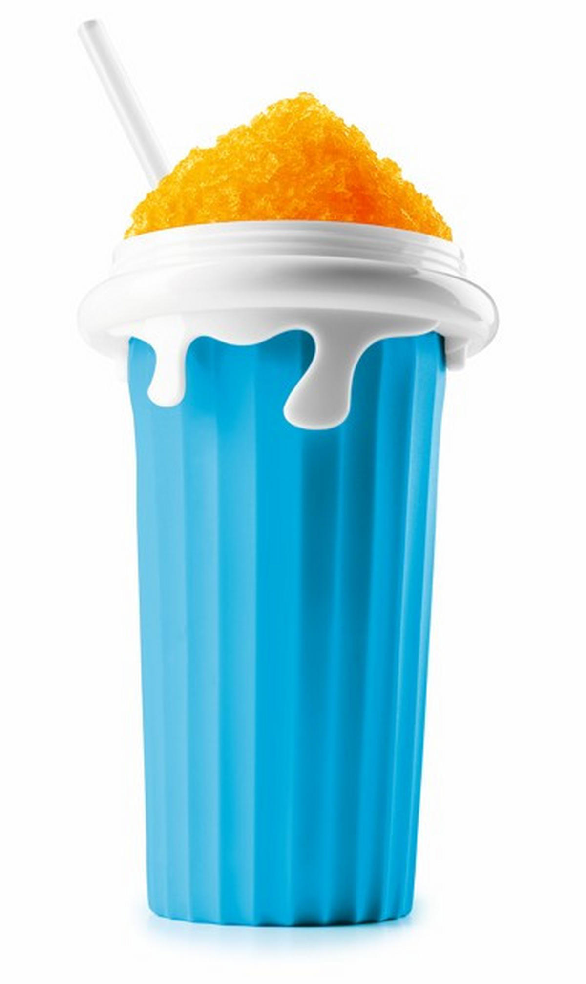 EISBECHER Freeze Up  - Weiß/Hellblau, Basics, Kunststoff (330ml) - GOURMETMAXX