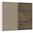 SCHWEBETÜRENSCHRANK in furniert Eiche Creme, Eichefarben, Hellbraun - Hellbraun/Eichefarben, Design, Glas/Holz (252,8/220/65cm) - Jutzler SCHWEBETÜRENSCHRANK in furniert Eiche Creme, Eichefarben, Hellbraun - Hellbraun/Eichefarben, Design, Glas/Holz (252,8/220/65cm) - Jutzler