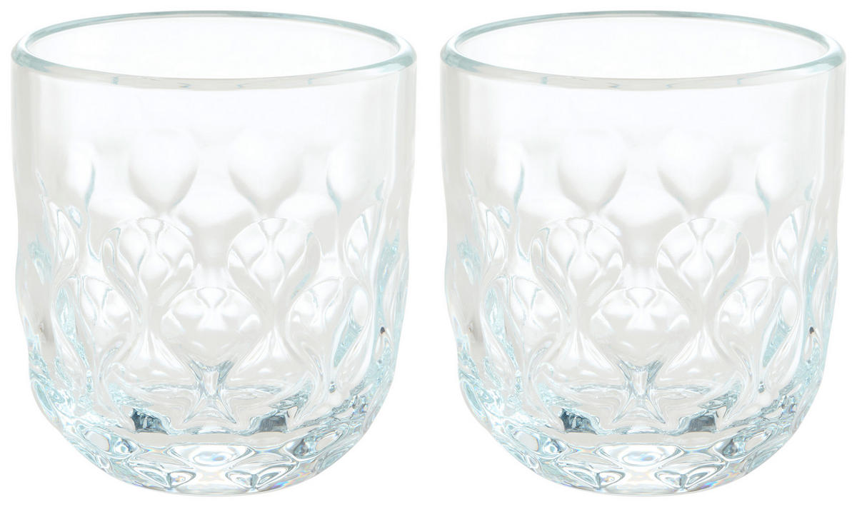KAFFEEGLAS GOCCE 2  - Klar, Design, Glas (7,6/8,2/7,6cm) - Leonardo