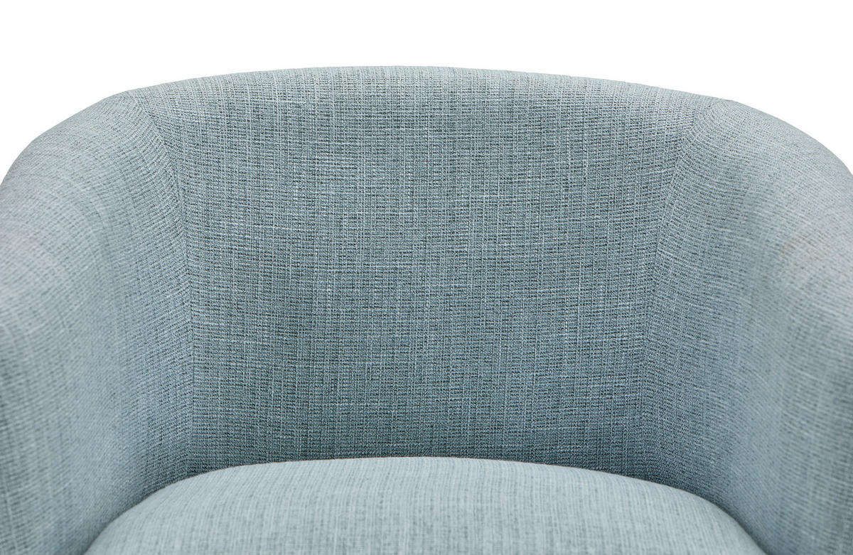 COCKTAILSESSEL Webstoff Blau    - Blau/Schwarz, Trend, Holz/Textil (69.5/75.5/65.6cm) - Livetastic