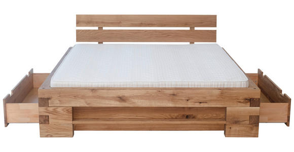 BETT 180/200 cm  in Eichefarben  - Eichefarben, Natur, Holz (180/200cm) - Linea Natura