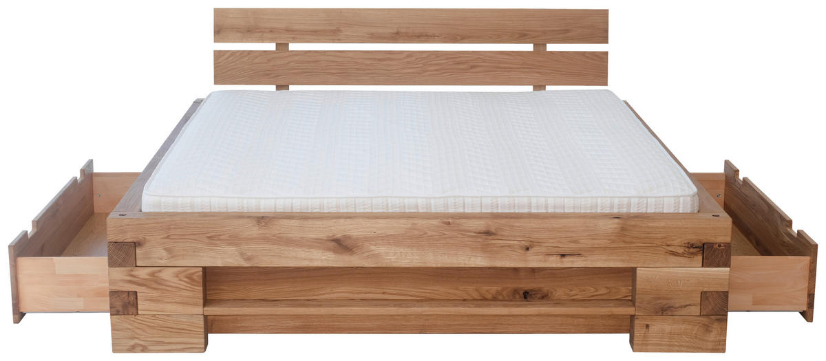 POSTEĽ, 180/200 cm, farba duba - farba duba, Natur, drevo (180/200cm) - Linea Natura