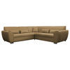 ECKSOFA Gelb Flachgewebe  - Gelb/Silberfarben, Design, Kunststoff/Textil (266/266cm) - Livetastic