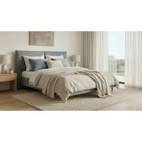 POLSTERBETT 140/200 cm,  in Grau,  - Eichefarben/Grau, MODERN, Holz/Textil (140/200cm) - Livetastic
