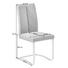 SCHWINGSTUHL Lederlook Edelstahlfarben, Grau - Edelstahlfarben/Grau, Design, Textil/Metall (43,5/95/62cm) - Xora