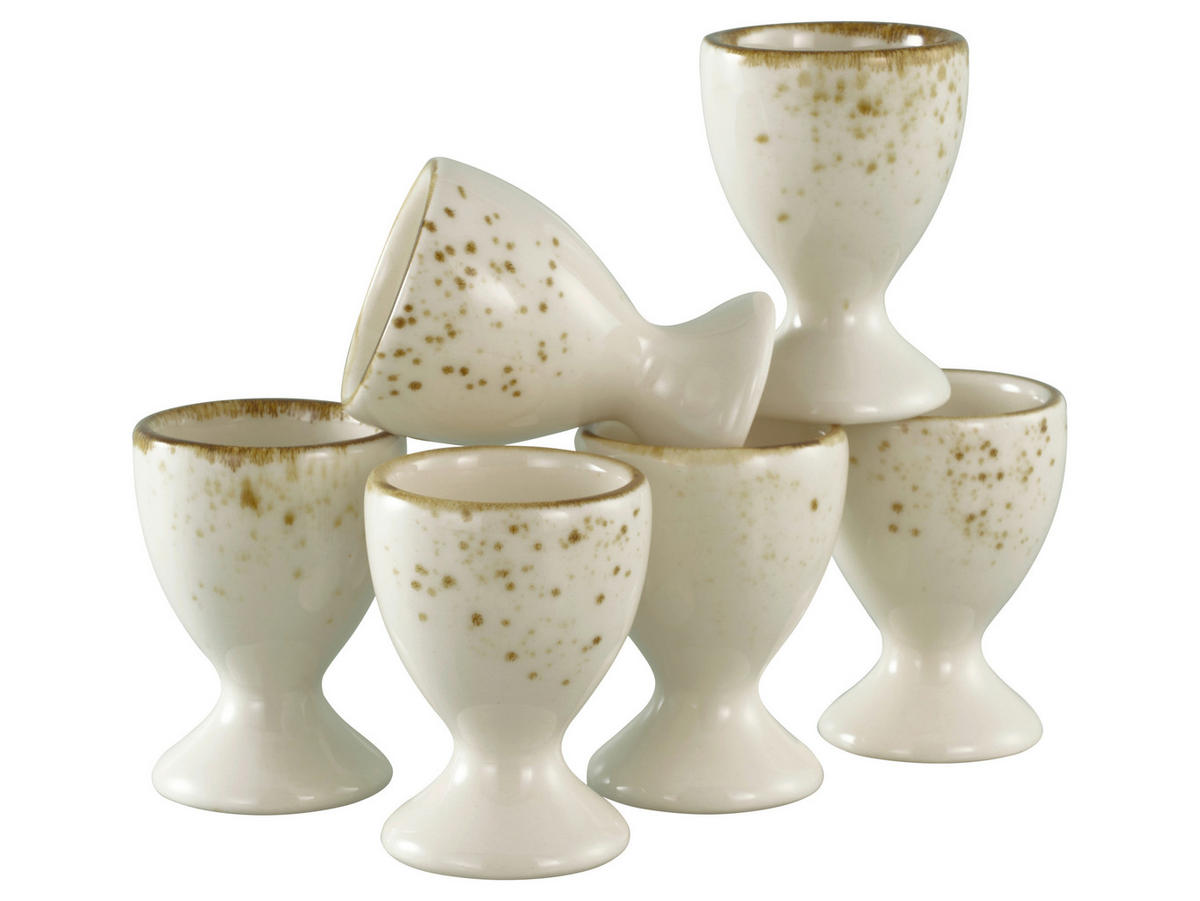 ÄGGKOPP SET Nature Collection Creme keramik  - cremefärgad, Basics, keramik (5,5/7cm) - Creatable