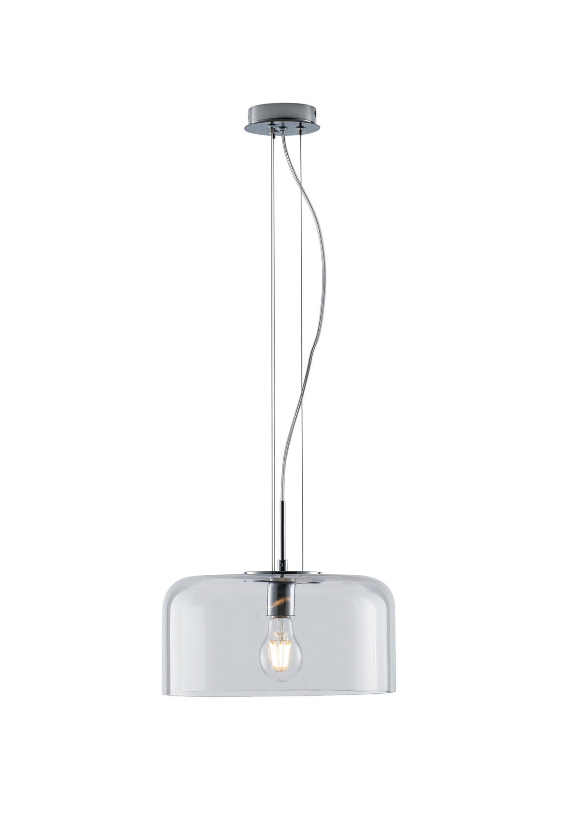 HÄNGELEUCHTE Gibus 35/20 cm   - Transparent, Design, Glas (35/20cm)