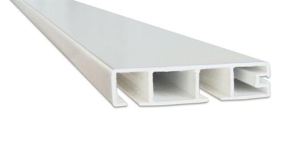 Vorhangschiene 2-Läufig 250cm Kunststoff Weiß Kürzbar