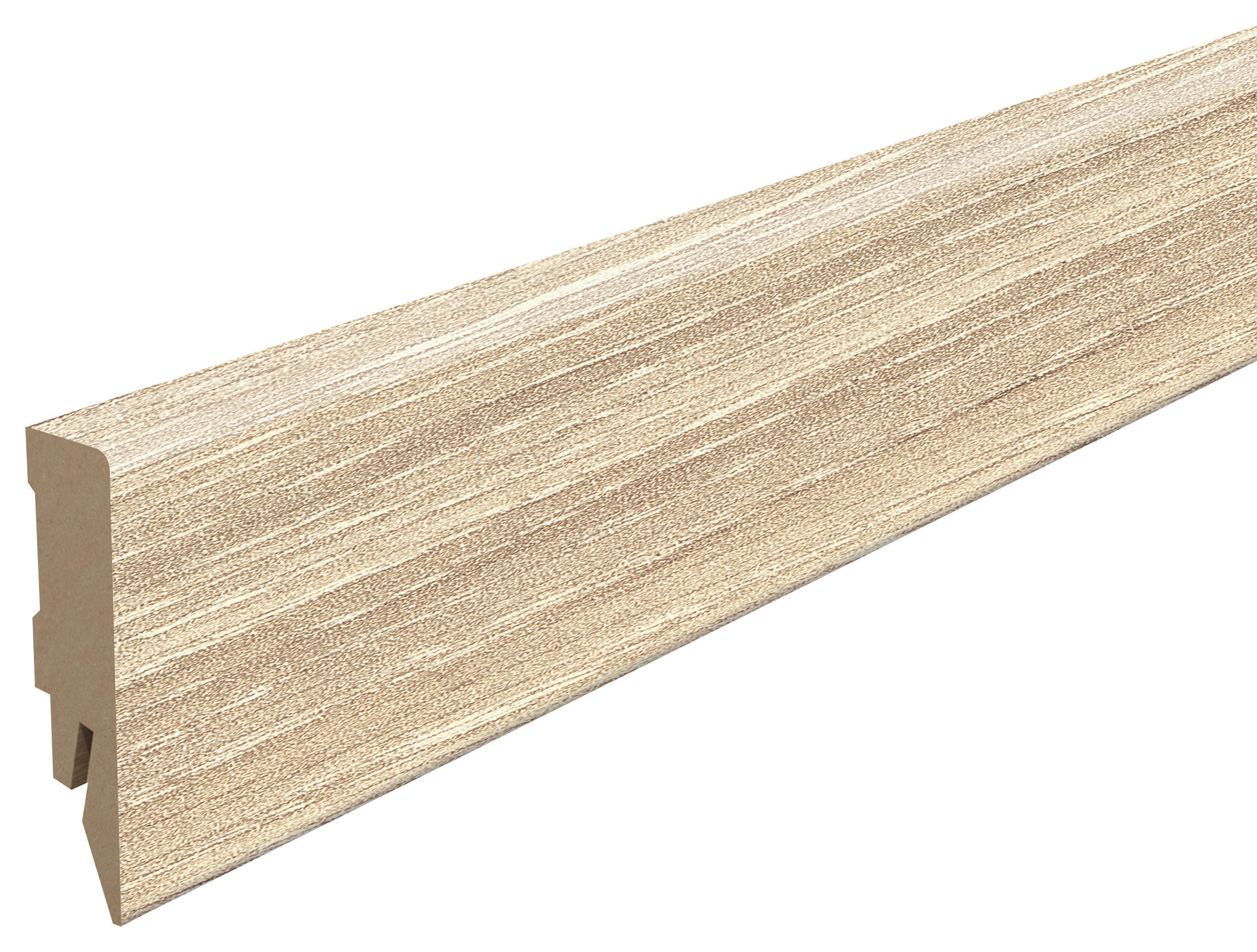 Egger Holzwerkstoffe Sockelleiste Kubische Leiste Hellbraun 1.4x5.8x240 cm