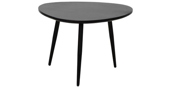 COUCHTISCHSET Akazie vollmassiv 74/68/45 cm Freiform Schwarz - Schwarz, Design, Holz/Metall (74/68/45cm) - Carryhome