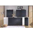 KOMMODE in 45/101/40,5 cm - Anthrazit/Alufarben, Design, Glas/Holzwerkstoff (45/101/40,5cm) - Voleo