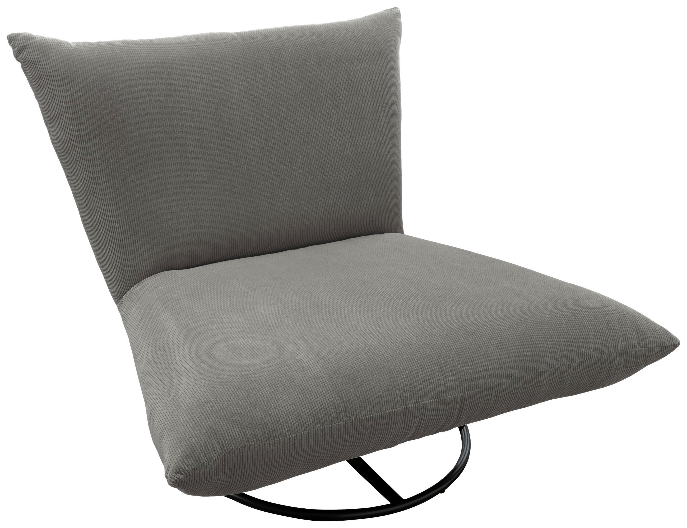 RELAXSESSEL in Textil Silberfarben - Silberfarben/Schwarz, Design, Textil/Metall (100/78/96cm) - Livetastic