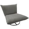 RELAXSESSEL in Textil Silberfarben  - Silberfarben/Schwarz, Design, Textil/Metall (100/78/96cm) - Livetastic