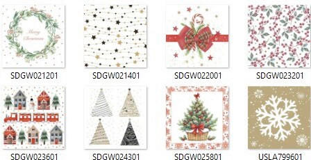 SERVÍTKA - viacfarebná, Lifestyle, papier (33/33cm) - X-Mas