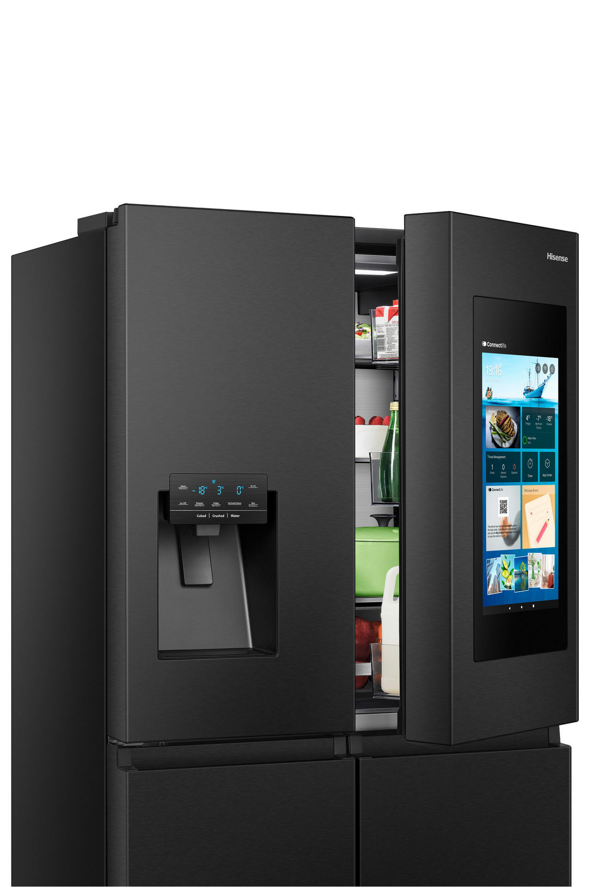 MULTI-DOOR RQ760N4IFE  - Schwarz, Basics, Metall (91,4/178,5/72,5cm) - Hisense