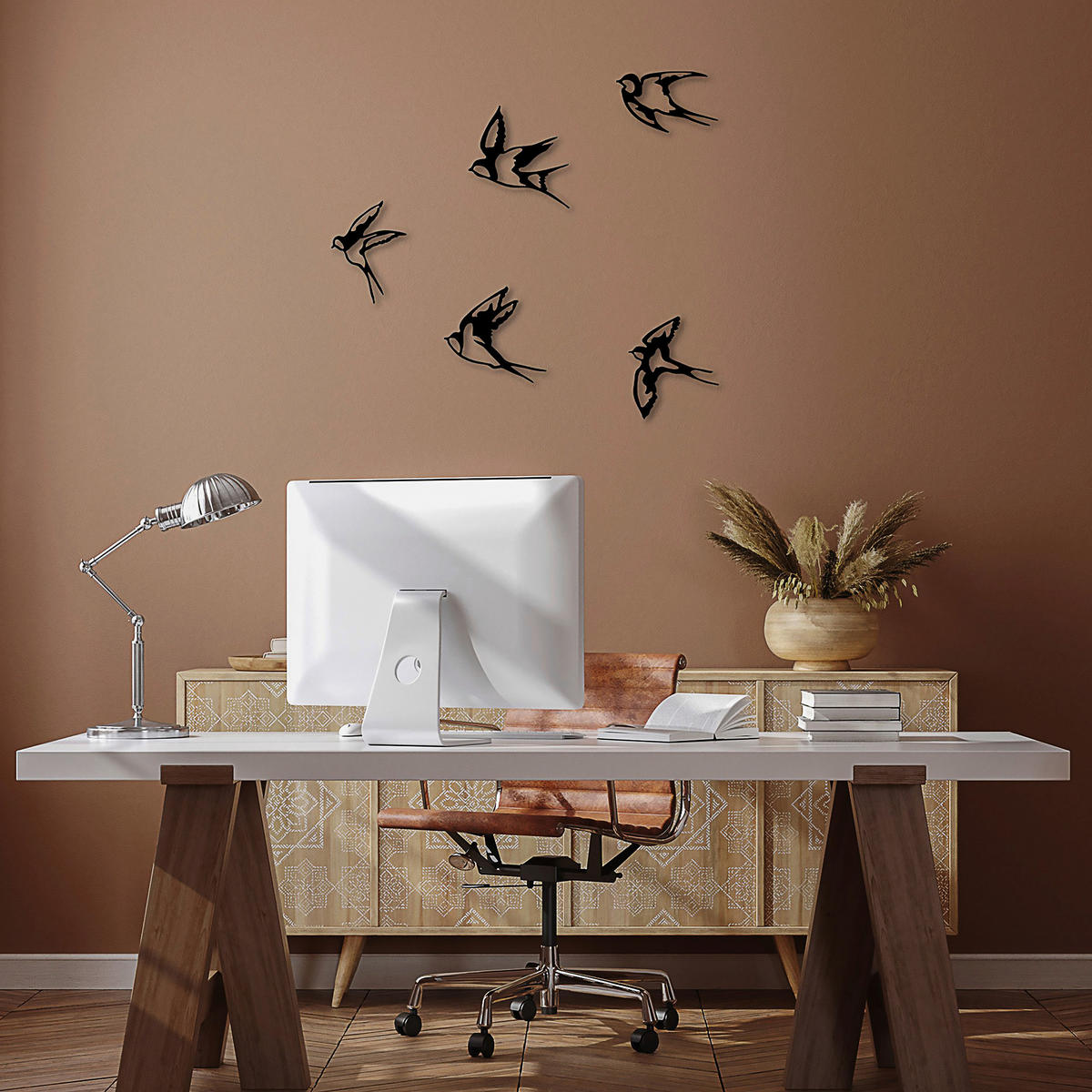 METALLBILD  - Schwarz, Basics, Metall (19/19cm)