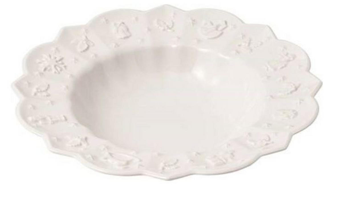 HLUBOKÝ TALÍŘ, keramika, 23,5 cm - bílá, Design, keramika (23,5cm) - Villeroy & Boch