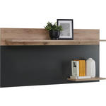 WANDBOARD  140/68/22 cm  - Eichefarben/Grau, MODERN, Holzwerkstoff (140/68/22cm) - Hom`in