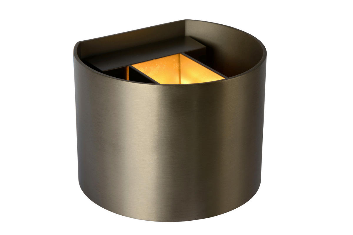 LED-WANDLEUCHTE 11/13/9.7 cm   - Cappuccino, Design, Metall (11/13/9.7cm) - Lucide