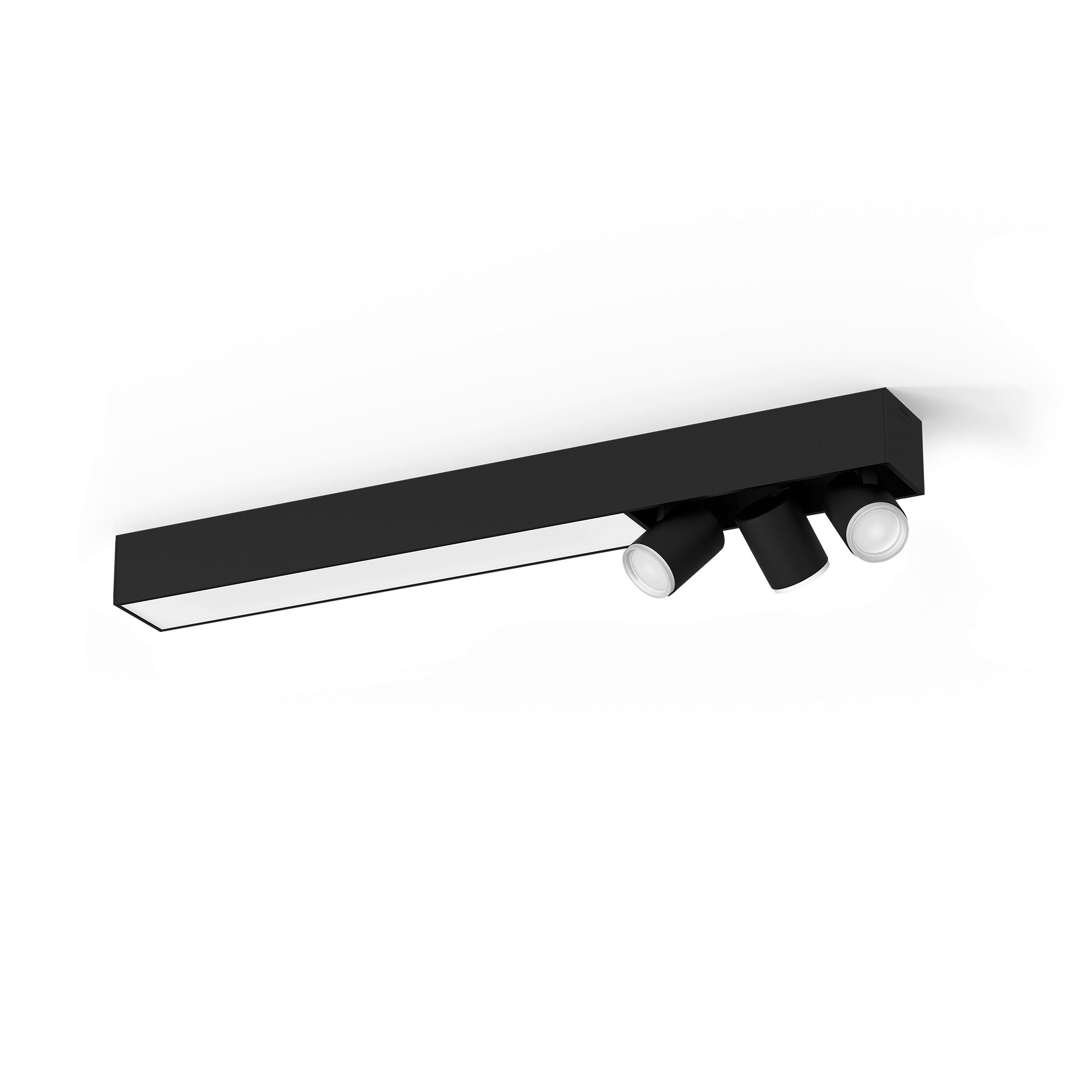 LED-DECKENLEUCHTE  Smart 78,20/12,70/8,50 cm   - Schwarz, Design, Metall (78,20/12,70/8,50cm) - Philips