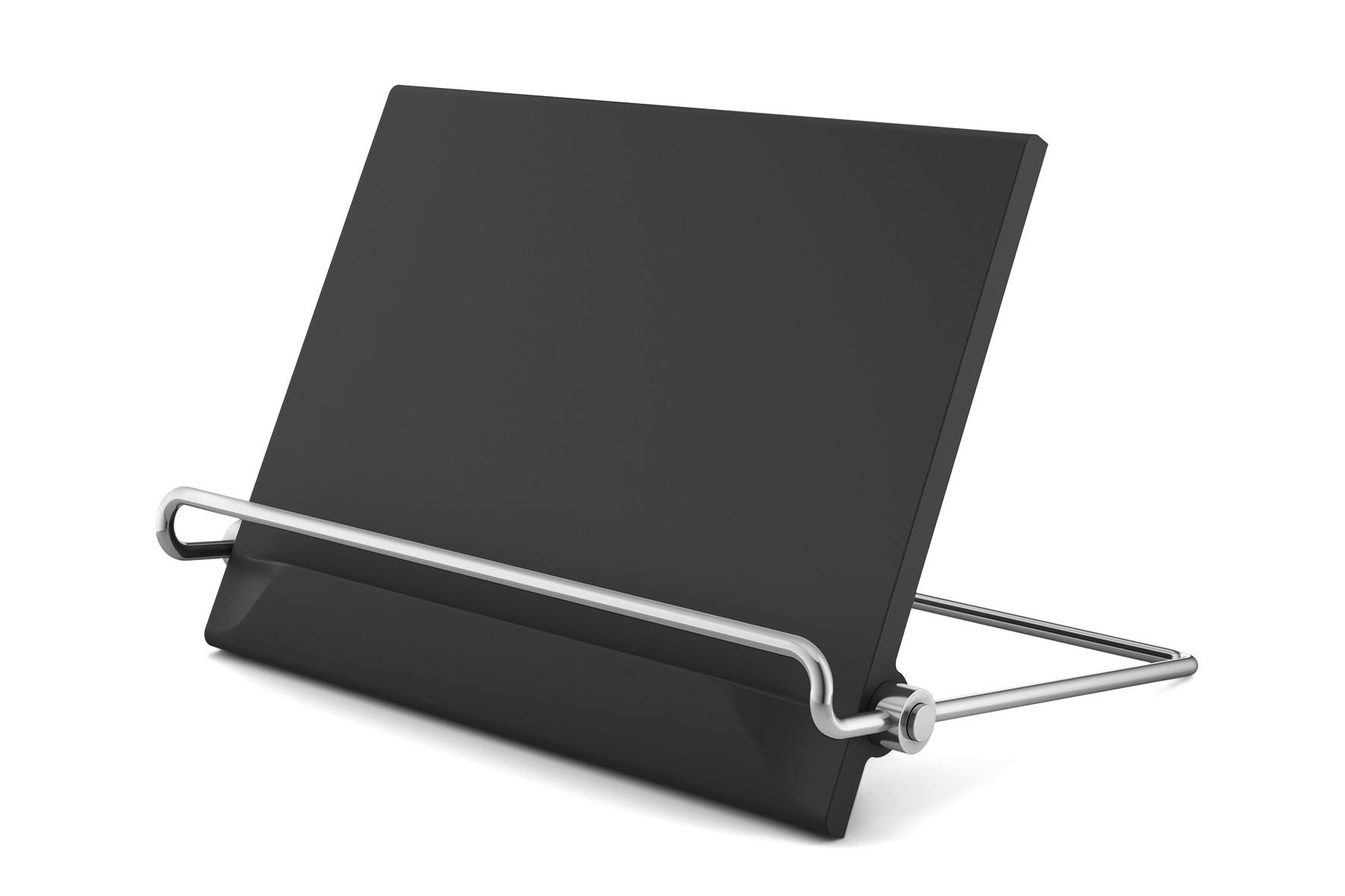 STOJALO ZA KUHARSKO KNJIGO   27/20,7/6,3 cm                  - barve nerjavečega jekla/črna, Basics, kovina/umetna masa (27/20,7/6,3cm) - Zack