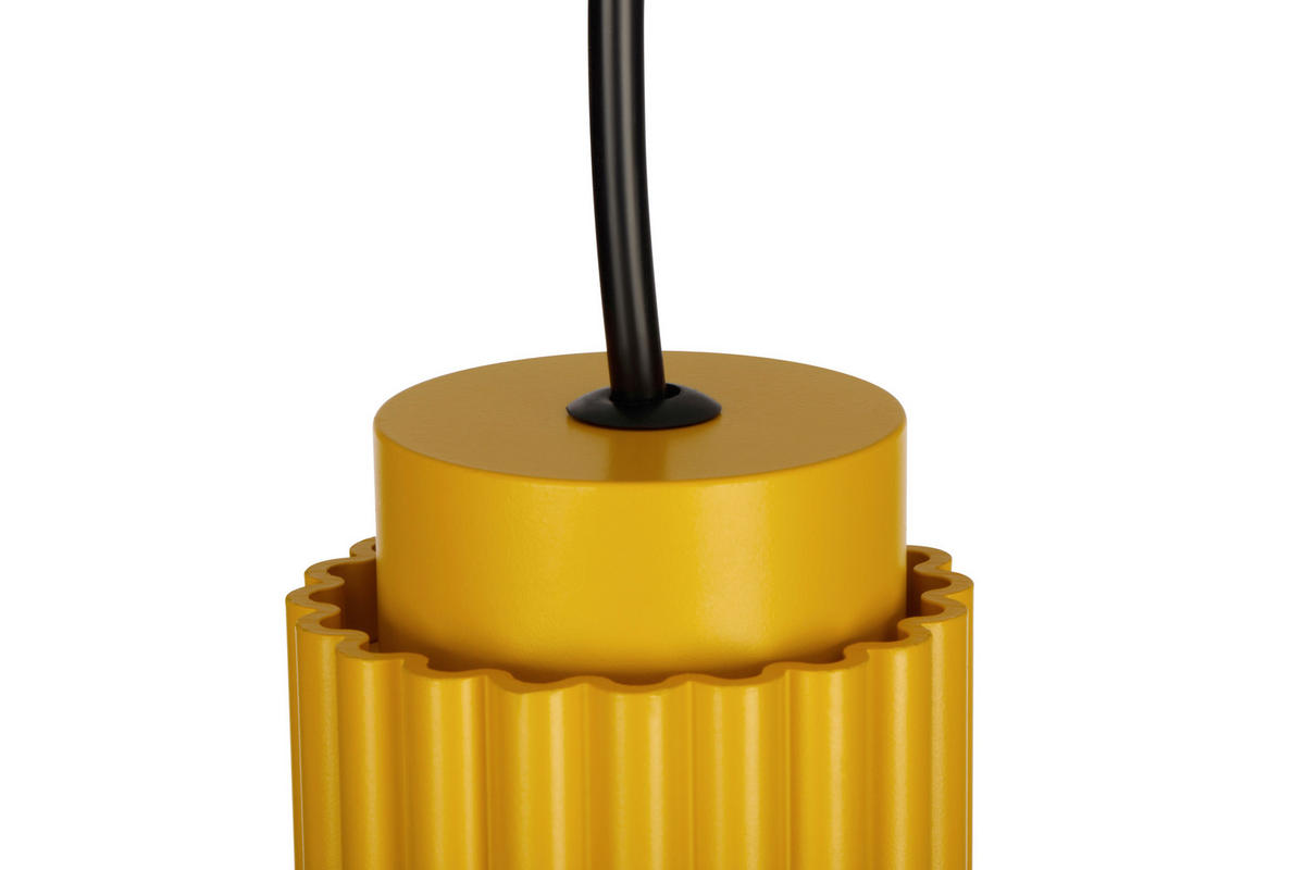 HÄNGELEUCHTE 6,5/120 cm   - Gelb, Design, Metall (6,5/120cm) - Collet's Monde