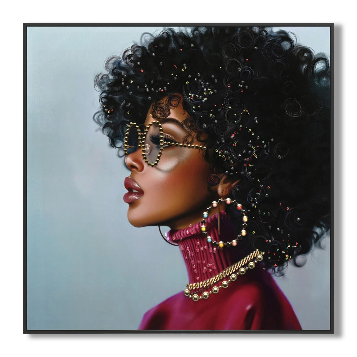 XXXL OBRAZ NA PLÁTNE, ľudia, 82/82/4 cm