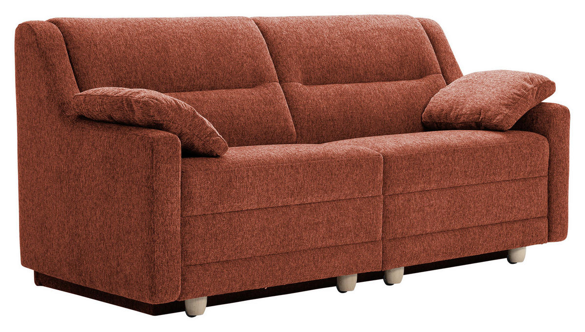 SCHLAFSOFA Chenille Rot