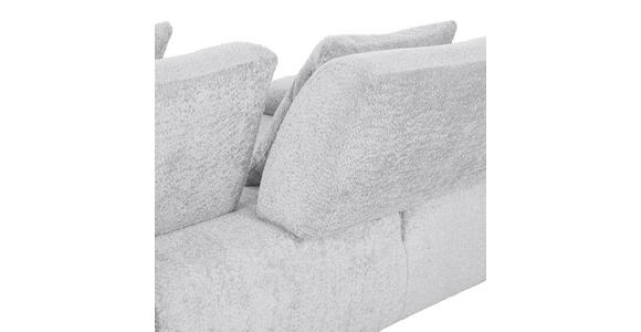 SCHLAFSOFA Chenille Hellgrau - Hellgrau/Schwarz, KONVENTIONELL, Kunststoff/Textil (235-255/80/116-138cm) - Carryhome