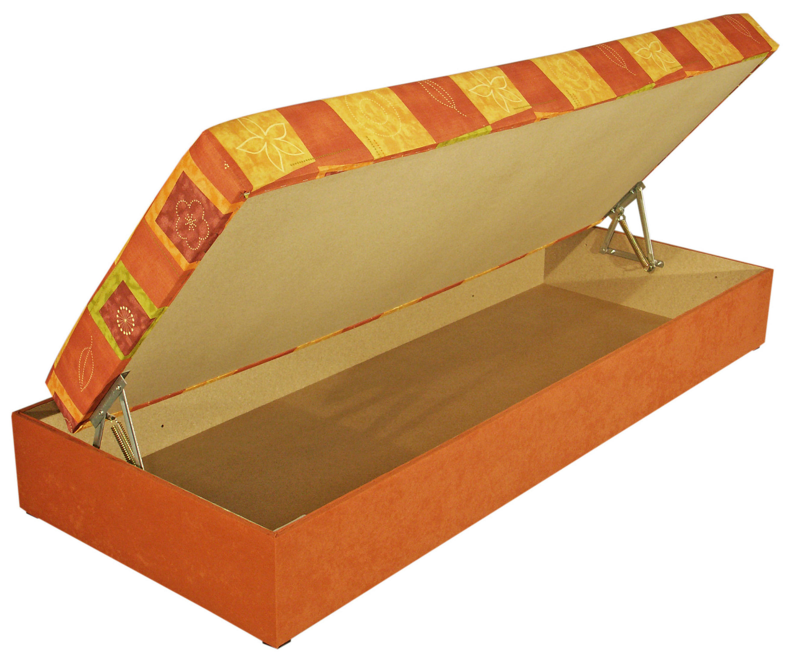 LEŽADLO, drevo, 80/38/200 cm - oranžová, Konventionell, drevo (80/38/200cm) - Blanar