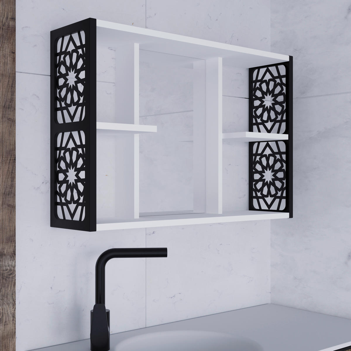 SPIEGELSCHRANK 82/46/19 cm  - MODERN, Holzwerkstoff (82/46/19cm) - MID.YOU