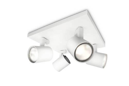 DECKENLEUCHTE Spot Runner 24/24/10,9 cm   - Weiß, Basics, Metall (24/24/10,9cm) - Philips