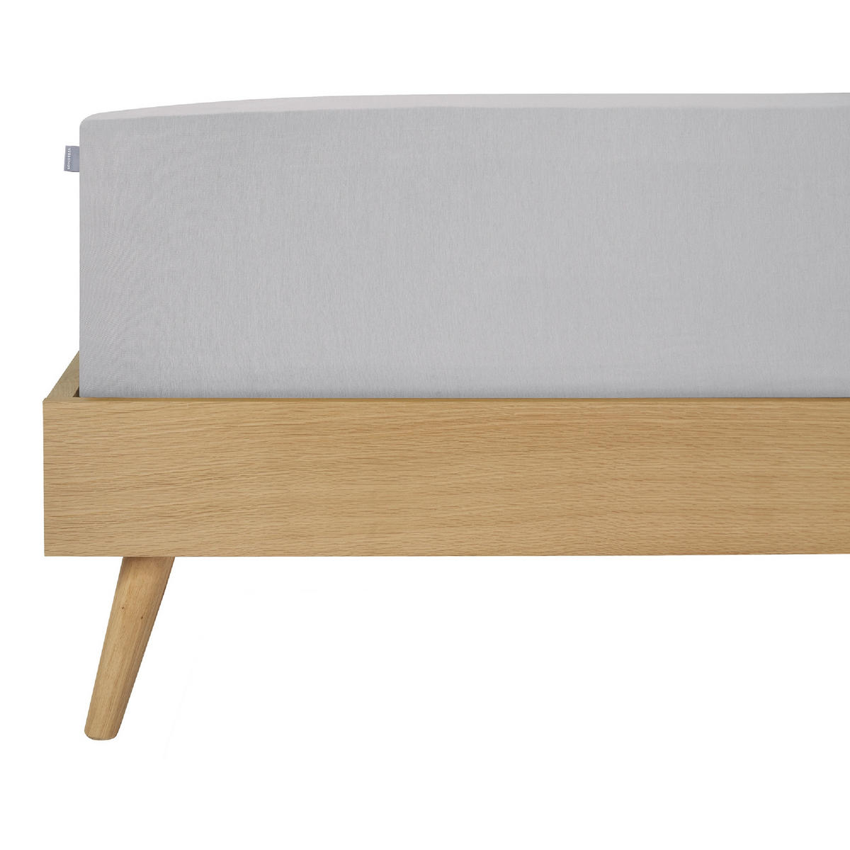 BOXSPRING-SPANNLEINTUCH 100/200 cm  - Hellgrau, Basics, Textil (100/200cm)