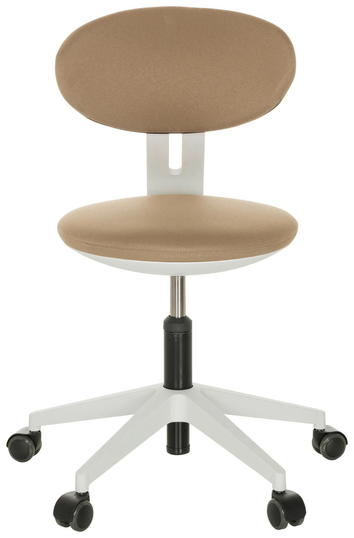 JUGENDDREHSTUHL  in Beige  - Beige/Weiß, Basics, Kunststoff/Textil (42/66-87/52cm) - MID.YOU