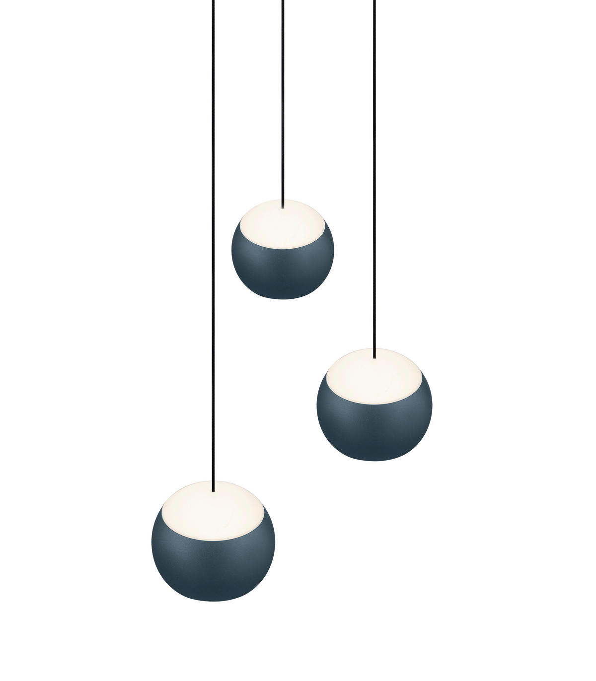 LED-PENDELLEUCHTE Cannon 25/195 cm  - Blau, Design, Metall (25/195cm) - Musterring