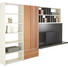 WOHNWAND in - Sandfarben/Edelstahlfarben, Design, Glas/Holz - Hülsta WOHNWAND in - Sandfarben/Edelstahlfarben, Design, Glas/Holz - Hülsta
