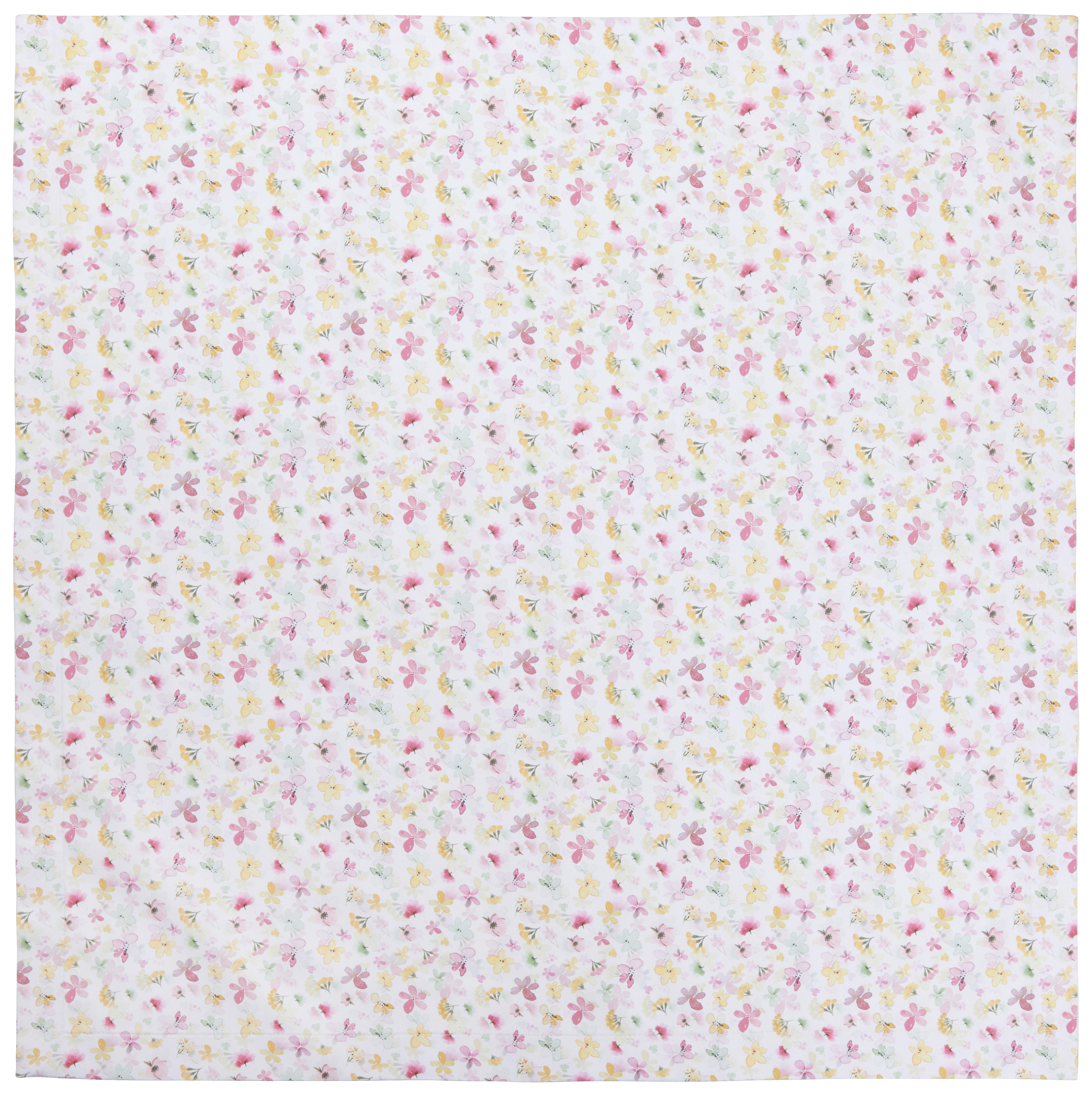 TISCHDECKE Textil Hellgelb, Flieder, Perlmutt 85/85 cm  - Hellgelb/Perlmutt, Basics, Textil (85/85cm) - Esposa