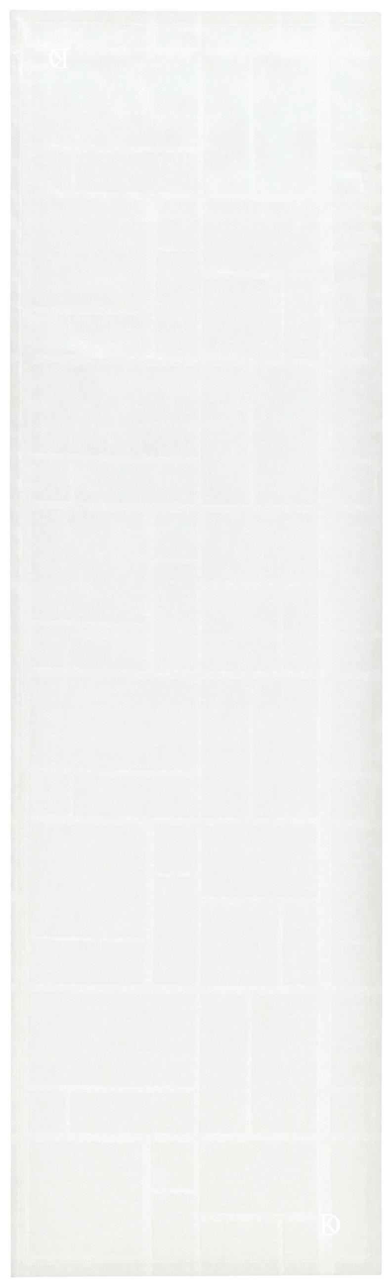 TISCHLÄUFER Textil Flachgewebe Weiß  - Weiß, Basics, Textil (45cm) - Dieter Knoll