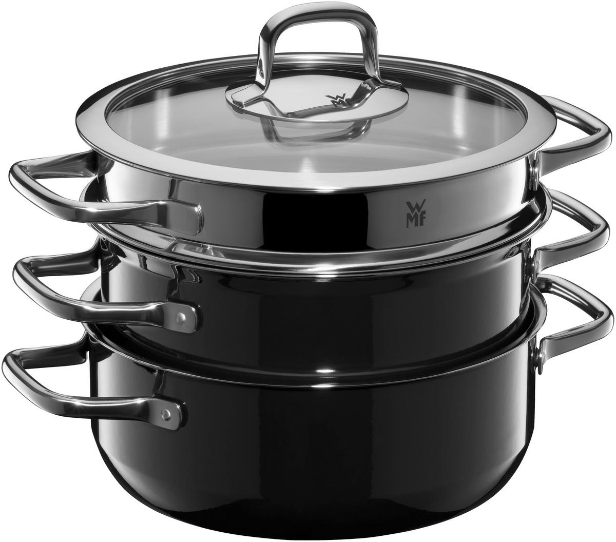 SADA HRNCOV, 3-dielne - čierna, Basics, sklo (6.952kg) - WMF