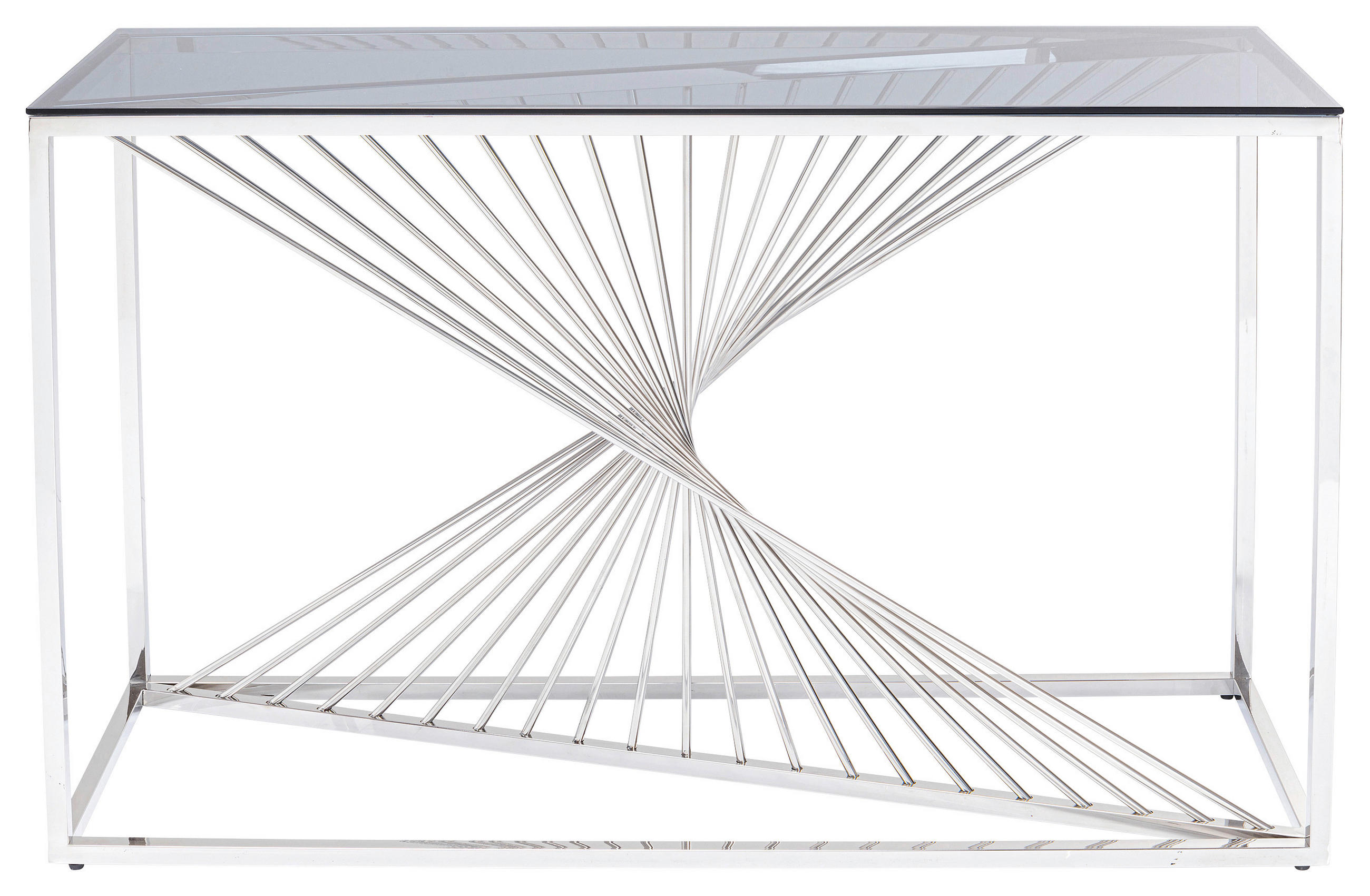 KONSOLENTISCH Silberfarben  - Silberfarben, Design, Glas/Metall (120/40/78cm) - Kare-Design