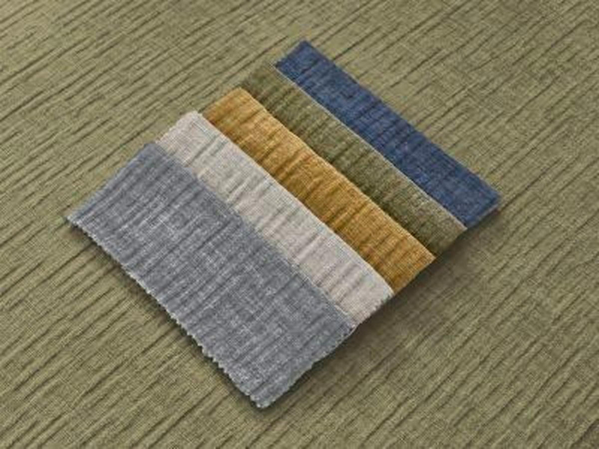 ECKSOFA Ottomane links  ATILLA Grün Struktur  - Schwarz/Grün, MODERN, Kunststoff/Textil (149/244cm)