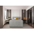BOXSPRINGBETT 120/200 cm  in Hellgrau  - Hellgrau/Schwarz, KONVENTIONELL, Kunststoff/Textil (120/200cm) - Carryhome