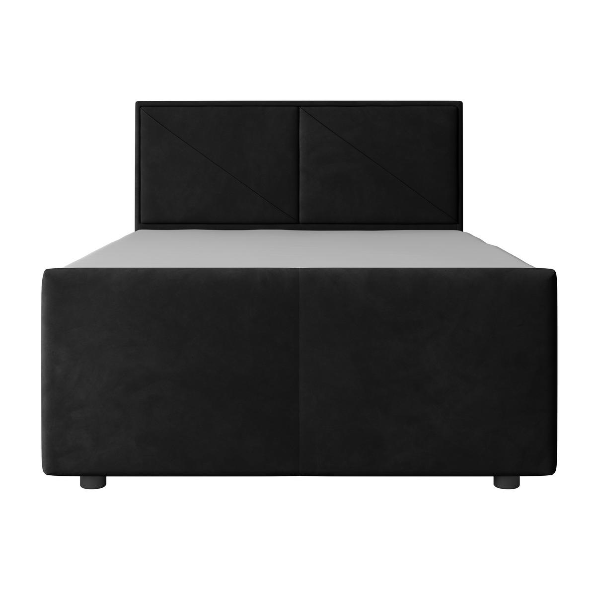 BOXSPRINGBETT 120/200 cm  in Schwarz  - Schwarz, Modern, Holz/Kunststoff (120/200cm) - MID.YOU