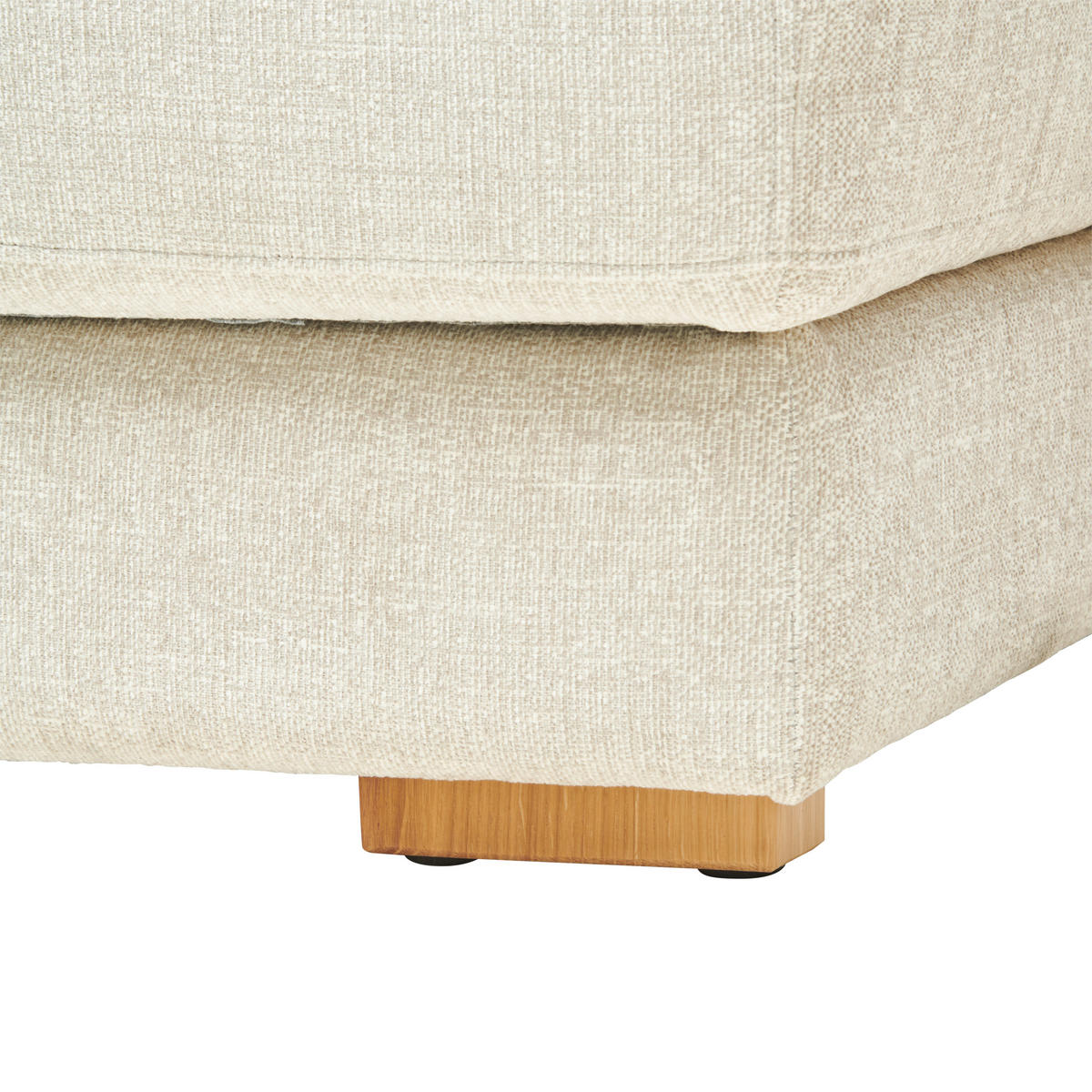ECKSOFA Naturfarben Chenille  - Eichefarben/Naturfarben, Design, Textil (316/206cm) - Sedda